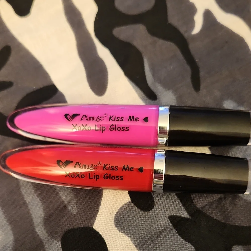 Amuse Society Lip Gloss Set Pink and Red Kiss Me XOXO